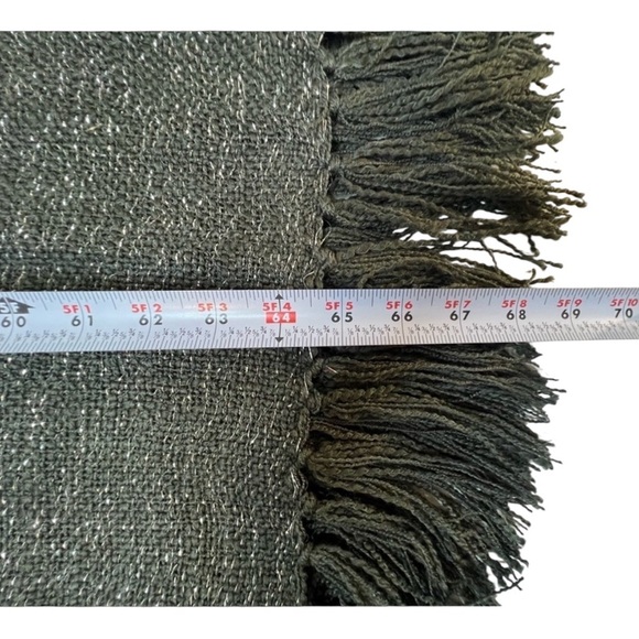 Surya Throw, Size: 50” x 60”, Woven 95% acrylic, 5% lurex Color: Charcoa… - Picture 6 of 7